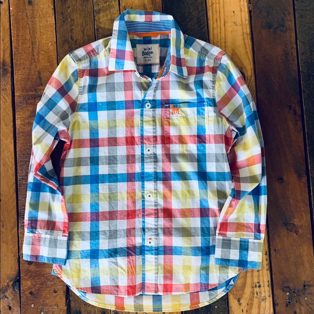 Mini Boden Button Down Shirt 5/6
